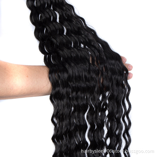 Deep Water Wave Synthetic braiding hair 100 to 300 gram 18 to 30inches Ombre twist hair bundles no weft synthetic hair extension